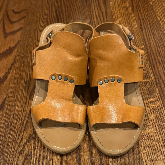 Barbara Barbieri Leather Heeled Sandals Size 9 - Picture 1 of 7